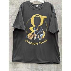 Garth Brooks Stadium Tour TShirt Mens XL Black Graphic Concert Tee Country